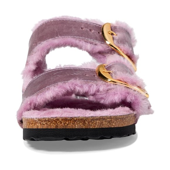 NEW Birkenstock Size EU 38, 40 Arizona Big Buckle Shearling Sandals - Lavender - Picture 5 of 8